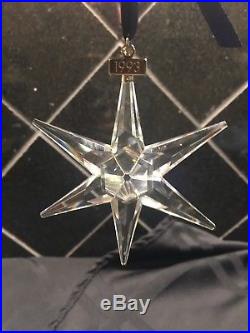 1993 Swarovski Crystal Ltd Annual Edition Snowflake Christmas Holiday Ornament