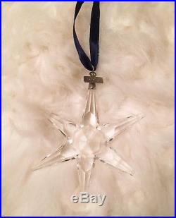 1993 Swarovski Crystal Snowflake Annual Christmas Tree Ornament In Box