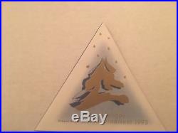 1993 Swarovski Crystal Snowflake Christmas Ornament In Original Box with Paper