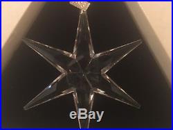 1993 Swarovski Crystal Snowflake Christmas Ornament In Original Box with Paper