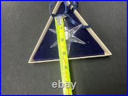 1993 Swarovski Holiday Christmas Annual Crystal Star Snowflake Ornament withBox