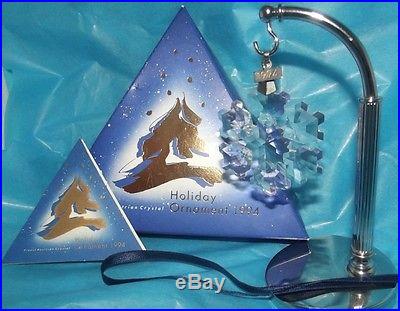 1994 Annual Limited Edition SWAROVSKI Crystal Holiday Ornament Christmas MIB COA