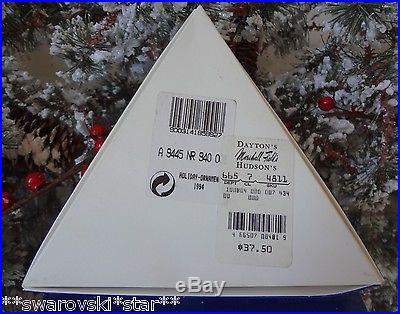 1994 NIB SWAROVSKI CRYSTAL ANNUAL CHRISTMAS ORNAMENT STAR/SNOWFLAKE #181632