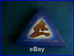 1994 SWAROVSKI Crystal Christmas / Snowflake Ornament with Original Box & COA