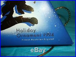 1994 Swarovski Crystal Christmas Ornament In Box No Certificate