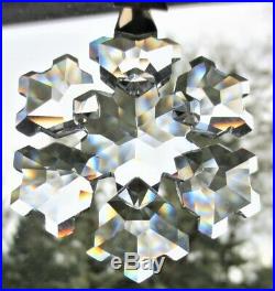 1994 Swarovski Crystal Christmas Snowflake Ornament Annual ED Large Original Box