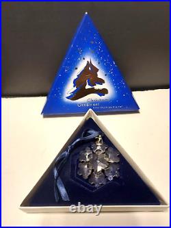 1994 Swarovski Crystal Snowflake Christmas Ornament in Box