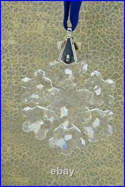 1994 Swarovski Holiday Crystal Christmas Glass Snowflake Ornament in Box