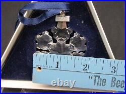1994 Swarovski Snowflake Christmas Holiday Ornament Crystal