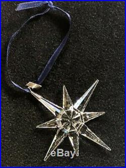 1995 Annual Swarovski Crystal Christmas Ornament 8 point Star