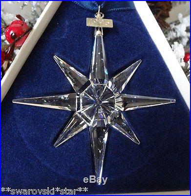 1995 NIB SWAROVSKI CRYSTAL ANNUAL CHRISTMAS ORNAMENT STAR/SNOWFLAKE #191365