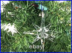 1995 Swarovski Crystal Annual Christmas Ornament Snowflake Star