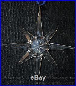 1995 Swarovski Crystal Christmas Ornament Little Snowflake or Star