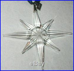 1995 Swarovski Crystal Christmas Ornament Star Mint In Box Austrian