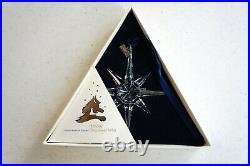 1995 Swarovski Crystal Christmas Ornament With Box & Papers VERY NICE
