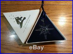 1995 Swarovski Crystal Christmas Star/Snowflake Ornament EUC with box