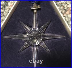 1995 Swarovski Crystal Snowflake Star 5th Annual Ornament Box & COA