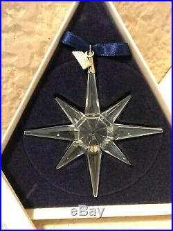 1995 Swarovski Holiday Ornament Crystal Christmas Star Snowflake Box Le