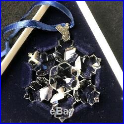 1996 Annual Swarovski Crystal Christmas Ornament Snowflake