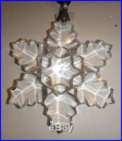 1996 Annual Swarovski Crystal Snowflake Star Christmas Holiday Ornament Retired