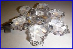 1996 Annual Swarovski Crystal Snowflake Star Christmas Holiday Ornament Retired