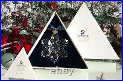 1996 Raremib Signed By Designer Swarovski Annual Christmas Ornament Snowflake