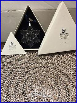 1996 SWAROVSKI Crystal Annual Christmas Snowflake / Star Ornament with box & COA