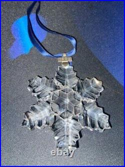 1996 Swarovski Annual Edition Christmas Ornament Snowflake Silver Crystal No Box