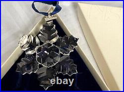 1996 Swarovski Annual Snowflake Large Star Crystal Ornament with Box