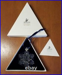 1996 Swarovski Crystal Snowflake Christmas Holiday Ornament Original Box COA