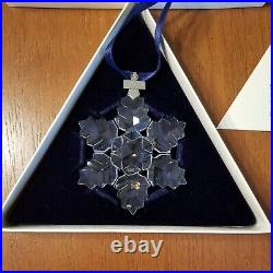 1996 Swarovski Crystal Snowflake Christmas Holiday Ornament Original Box COA
