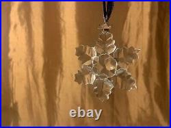 1996 Swarovski Crystal Snowflake Christmas Ornament withOriginal Box & Certificate