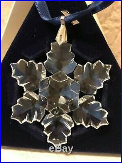 1996 Swarovski Holiday Ornament Crystal Christmas Snowflake Box Le