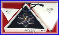 1996 SwarovskiSnowflake STAR Annual Christmas ORNAMENTHoliday BoxCertificate