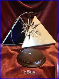 1997 Annual Swarovski Crystal Christmas Ornament, Never Displayed