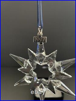 1997 Swarovski Annual Edition Christmas Holiday Snowflake Star Ornament 206197