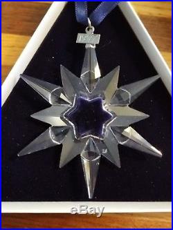 1997 Swarovski Crystal Annual Snowflake Christmas Ornament With Box & Outter Box