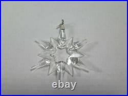 1997 Swarovski Crystal Christmas Ornament With Box and COA (2) Tiny Chips