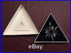 1997 Swarovski Crystal Snowflake Christmas Ornament With Box