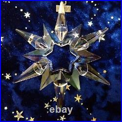 1997 Swarovski Crystal Snowflake Ornament Christmas Decoration Star With Box