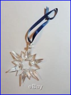 1997 Swarovski Cut Crystal Snowflake Christmas Ornament Excellent No Box