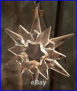1997 Swarovski Cut Crystal Snowflake Christmas Ornament Excellent No Box