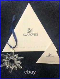 1998 Swarovski Crystal Snowflake Ornament in original box & COA. Mint Condition