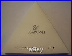 1999 SWAROVSKI CRYSTAL ANNUAL LIMITED EDITION CHRISTMAS ORNAMENT BOX, COA, RARE
