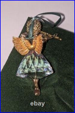 1999 Swarovski Angel Christmas Memories Crystal Ornament Angel with Flute RARE