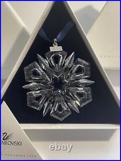 1999 Swarovski Crystal 3 Annual Christmas Holiday Ornament Box Cert 235913