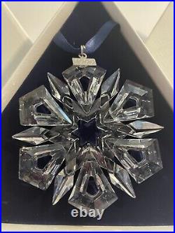 1999 Swarovski Crystal 3 Annual Christmas Holiday Ornament Box Cert 235913