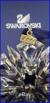 1999 Swarovski Crystal Annual Snowflake Christmas Ornament