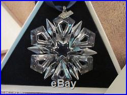 1999 Swarovski Crystal Annual Snowflake Christmas Ornament in Original Box
