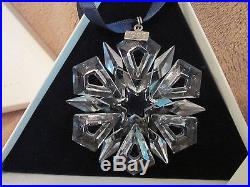 1999 Swarovski Crystal Annual Snowflake Christmas Ornament in Original Box